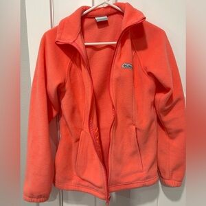Columbia Women's orange fleece Jacket.
